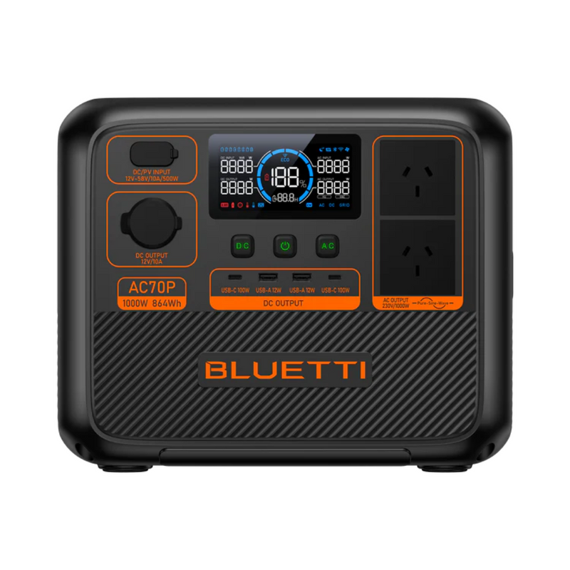 Load image into Gallery viewer, Bluetti AC70P Portable Power Station - 1000W