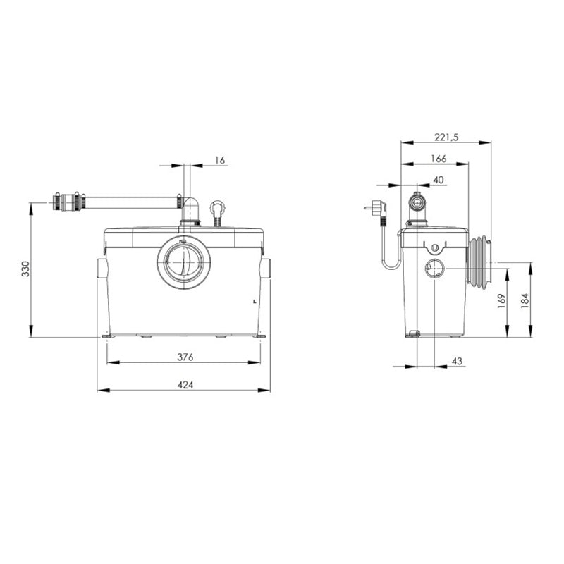 Load image into Gallery viewer, SaniAccess 2 Macerator Pump, Grey Water and Black Water Pump