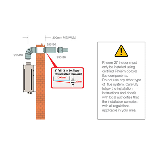 Rheem Flue - Rear Exit