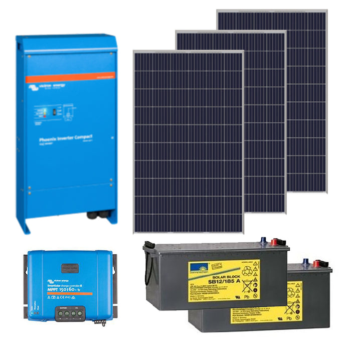 Escape Solar Panel Kit, includes Solar Panels, Batteries, Inverter and Wiring