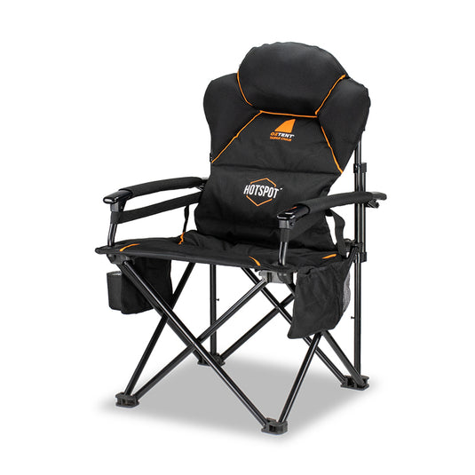 Oztent Taipan Hot Spot Camping Chair, thick padding for added comfort