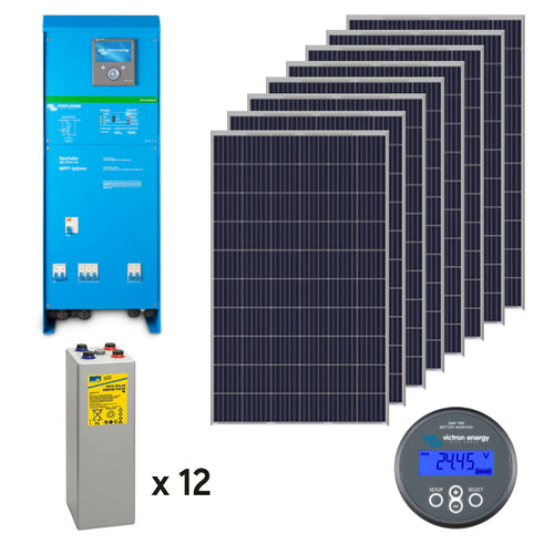 Ultimate Off-Grid Solar Panel Kit includes solar panels, batteries and inverter
