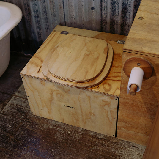 Compost Toilet Flat Pack for any outdoor, off-grid bathroom