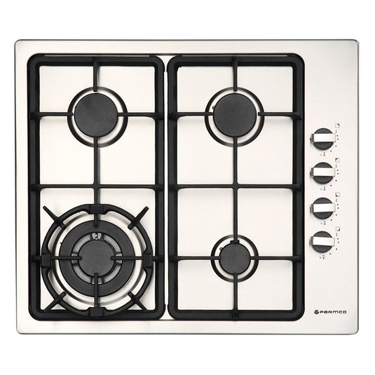 Parmco 4 Burner Stainless Steel Wok LPG Gas Hob