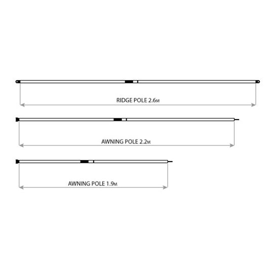 Oztent Awning Poles