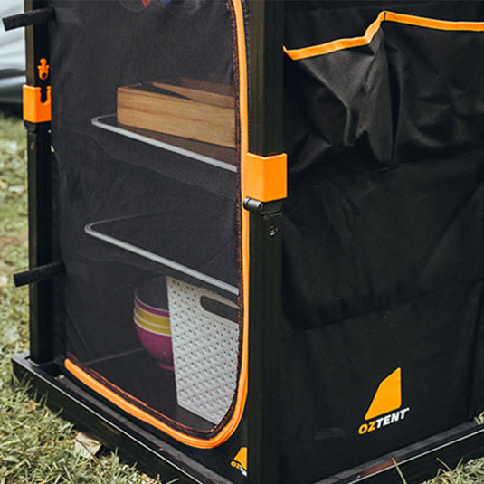 Oztent Camper Cupboard, store all your dry foods and crockery