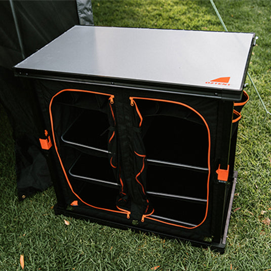 Oztent Double Camper Cupboard, twice as much storage space