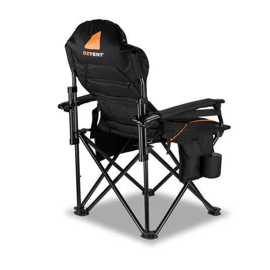 Oztent Taipan Hot Spot Camping Chair, side pouches to hold your drink