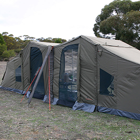 Oztent Awning Connector creating another room between tents