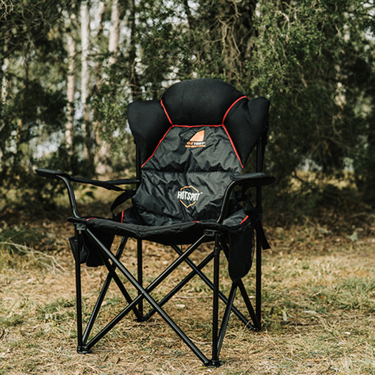 Oztent Red Belly Hot Spot Camping Chair, the perfect camping chair