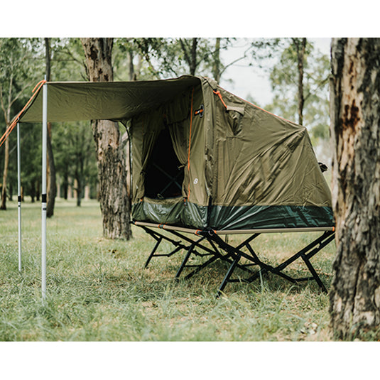 Oztent RS-1S King Single Stretcher, add a swag tent on top for a tent and stretcher combo