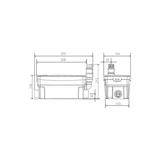 Sanishower Macerator Pump, Grey Water Pump