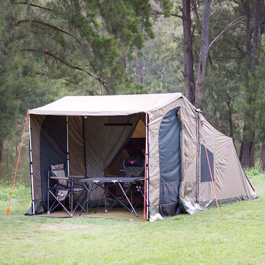 Oztent Deluxe Peaked Side Panels, create an extra room