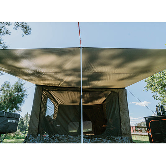 Oztent SV-5 Max Front Panel, acts as a privacy screen